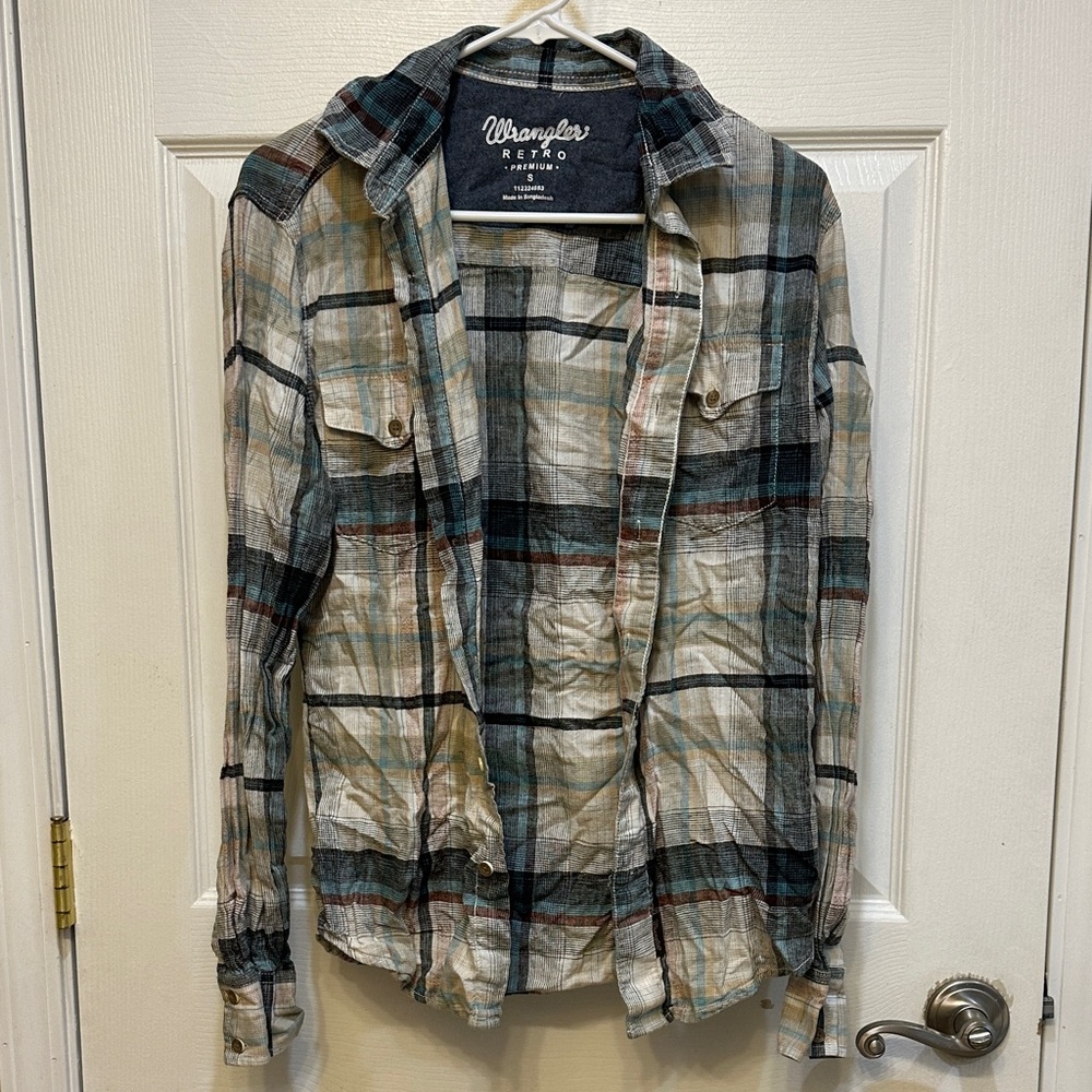 Wrangler Retro Checkered Long Sleeve Shirt